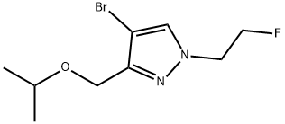 4-bromo-1-(2-fluoroethyl)-3-(isopropoxymethyl)-1H-pyrazole Structure