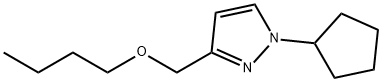 3-(butoxymethyl)-1-cyclopentyl-1H-pyrazole Structure