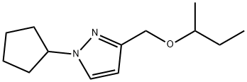 3-(sec-butoxymethyl)-1-cyclopentyl-1H-pyrazole Structure