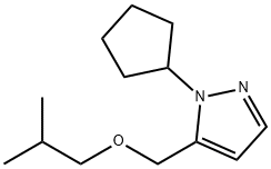1-cyclopentyl-5-(isobutoxymethyl)-1H-pyrazole Structure