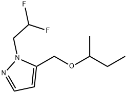 5-(sec-butoxymethyl)-1-(2,2-difluoroethyl)-1H-pyrazole Structure