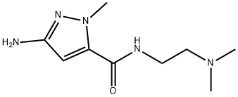 3-amino-N-[2-(dimethylamino)ethyl]-1-methyl-1H-pyrazole-5-carboxamide 구조식 이미지