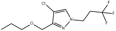 4-chloro-3-(propoxymethyl)-1-(3,3,3-trifluoropropyl)-1H-pyrazole Structure