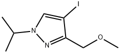 4-iodo-1-isopropyl-3-(methoxymethyl)-1H-pyrazole Structure