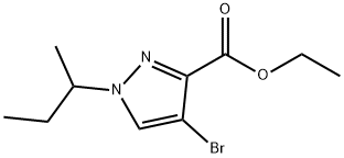 ethyl 4-bromo-1-sec-butyl-1H-pyrazole-3-carboxylate Structure