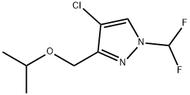 4-chloro-1-(difluoromethyl)-3-(isopropoxymethyl)-1H-pyrazole Structure