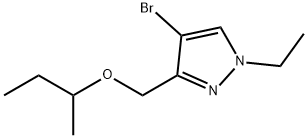 4-bromo-3-(sec-butoxymethyl)-1-ethyl-1H-pyrazole Structure