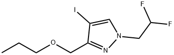 1-(2,2-difluoroethyl)-4-iodo-3-(propoxymethyl)-1H-pyrazole Structure