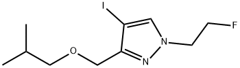 1-(2-fluoroethyl)-4-iodo-3-(isobutoxymethyl)-1H-pyrazole Structure