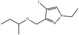 3-(sec-butoxymethyl)-1-ethyl-4-iodo-1H-pyrazole Structure