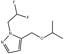 1-(2,2-difluoroethyl)-5-(isopropoxymethyl)-1H-pyrazole Structure