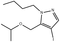 1-butyl-4-iodo-5-(isopropoxymethyl)-1H-pyrazole Structure