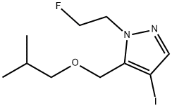 1-(2-fluoroethyl)-4-iodo-5-(isobutoxymethyl)-1H-pyrazole Structure