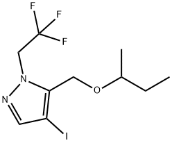 5-(sec-butoxymethyl)-4-iodo-1-(2,2,2-trifluoroethyl)-1H-pyrazole Structure