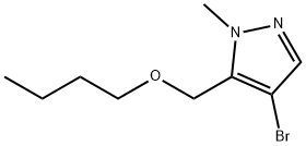 4-bromo-5-(butoxymethyl)-1-methyl-1H-pyrazole Structure