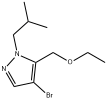 4-bromo-5-(ethoxymethyl)-1-isobutyl-1H-pyrazole Structure