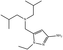 5-[(diisobutylamino)methyl]-1-ethyl-1H-pyrazol-3-amine Structure