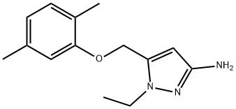 5-[(2,5-dimethylphenoxy)methyl]-1-ethyl-1H-pyrazol-3-amine Structure