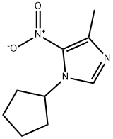 1-cyclopentyl-4-methyl-5-nitro-1H-imidazole Structure