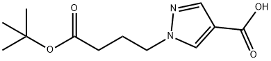 1-(4-tert-butoxy-4-oxobutyl)-1H-pyrazole-4-carboxylic acid Structure