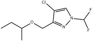 3-(sec-butoxymethyl)-4-chloro-1-(difluoromethyl)-1H-pyrazole Structure