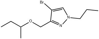 4-bromo-3-(sec-butoxymethyl)-1-propyl-1H-pyrazole Structure