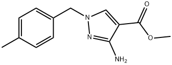 methyl 3-amino-1-(4-methylbenzyl)-1H-pyrazole-4-carboxylate Structure