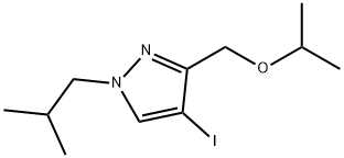 4-iodo-1-isobutyl-3-(isopropoxymethyl)-1H-pyrazole Structure