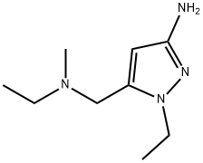 1-ethyl-5-{[ethyl(methyl)amino]methyl}-1H-pyrazol-3-amine Structure