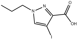4-iodo-1-propyl-1H-pyrazole-3-carboxylic acid Structure
