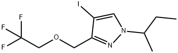 1-sec-butyl-4-iodo-3-[(2,2,2-trifluoroethoxy)methyl]-1H-pyrazole Structure