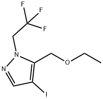 5-(ethoxymethyl)-4-iodo-1-(2,2,2-trifluoroethyl)-1H-pyrazole Structure