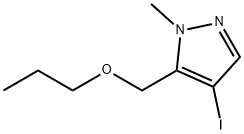 4-iodo-1-methyl-5-(propoxymethyl)-1H-pyrazole Structure