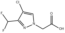 4-chloro-3-(difluoromethyl)-1H-pyrazol-1-yl]acetic acid Structure