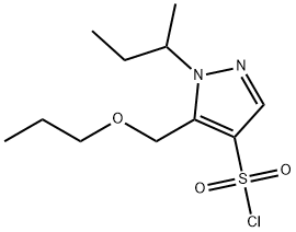 1-sec-butyl-5-(propoxymethyl)-1H-pyrazole-4-sulfonyl chloride Structure