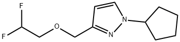 1-cyclopentyl-3-[(2,2-difluoroethoxy)methyl]-1H-pyrazole Structure