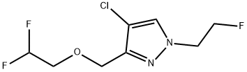 4-chloro-3-[(2,2-difluoroethoxy)methyl]-1-(2-fluoroethyl)-1H-pyrazole Structure