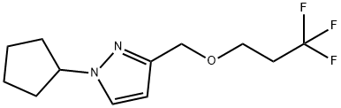 1-cyclopentyl-3-[(3,3,3-trifluoropropoxy)methyl]-1H-pyrazole 구조식 이미지