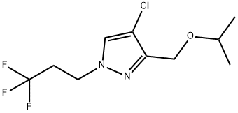 4-chloro-3-(isopropoxymethyl)-1-(3,3,3-trifluoropropyl)-1H-pyrazole Structure