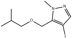 4-iodo-5-(isobutoxymethyl)-1-methyl-1H-pyrazole Structure