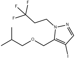 4-iodo-5-(isobutoxymethyl)-1-(3,3,3-trifluoropropyl)-1H-pyrazole Structure