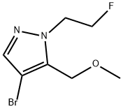 4-bromo-1-(2-fluoroethyl)-5-(methoxymethyl)-1H-pyrazole Structure