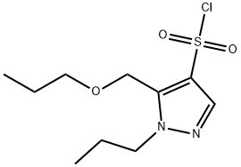 5-(propoxymethyl)-1-propyl-1H-pyrazole-4-sulfonyl chloride Structure