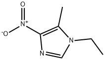 1-ethyl-5-methyl-4-nitro-1H-imidazole 구조식 이미지