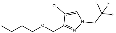 3-(butoxymethyl)-4-chloro-1-(2,2,2-trifluoroethyl)-1H-pyrazole Structure