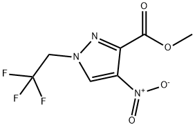 methyl 4-nitro-1-(2,2,2-trifluoroethyl)-1H-pyrazole-3-carboxylate Structure