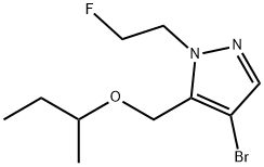 4-bromo-5-(sec-butoxymethyl)-1-(2-fluoroethyl)-1H-pyrazole Structure