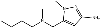 5-{[butyl(methyl)amino]methyl}-1-methyl-1H-pyrazol-3-amine Structure