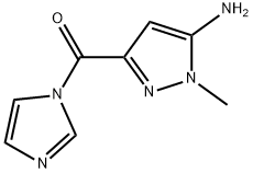 3-(1H-imidazol-1-ylcarbonyl)-1-methyl-1H-pyrazol-5-amine Structure