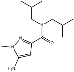 5-amino-N,N-diisobutyl-1-methyl-1H-pyrazole-3-carboxamide Structure